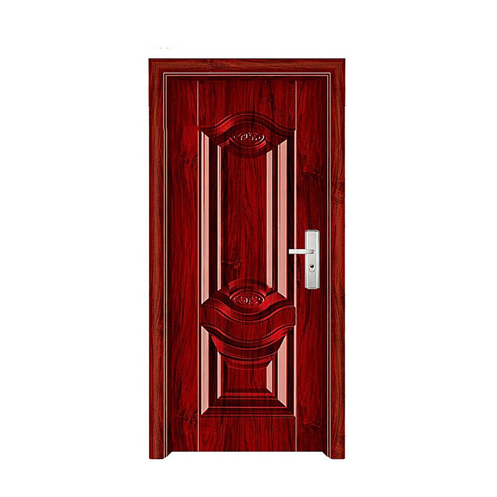 Hot Sale PVC Bathroom Toilet Door Cheap Steel Indoor Doors for House