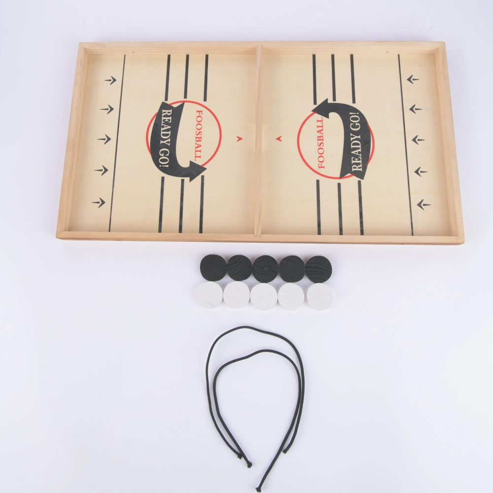 Fast Sling Puck Game Wooden Hockey Family Board Tabletop Winner Game