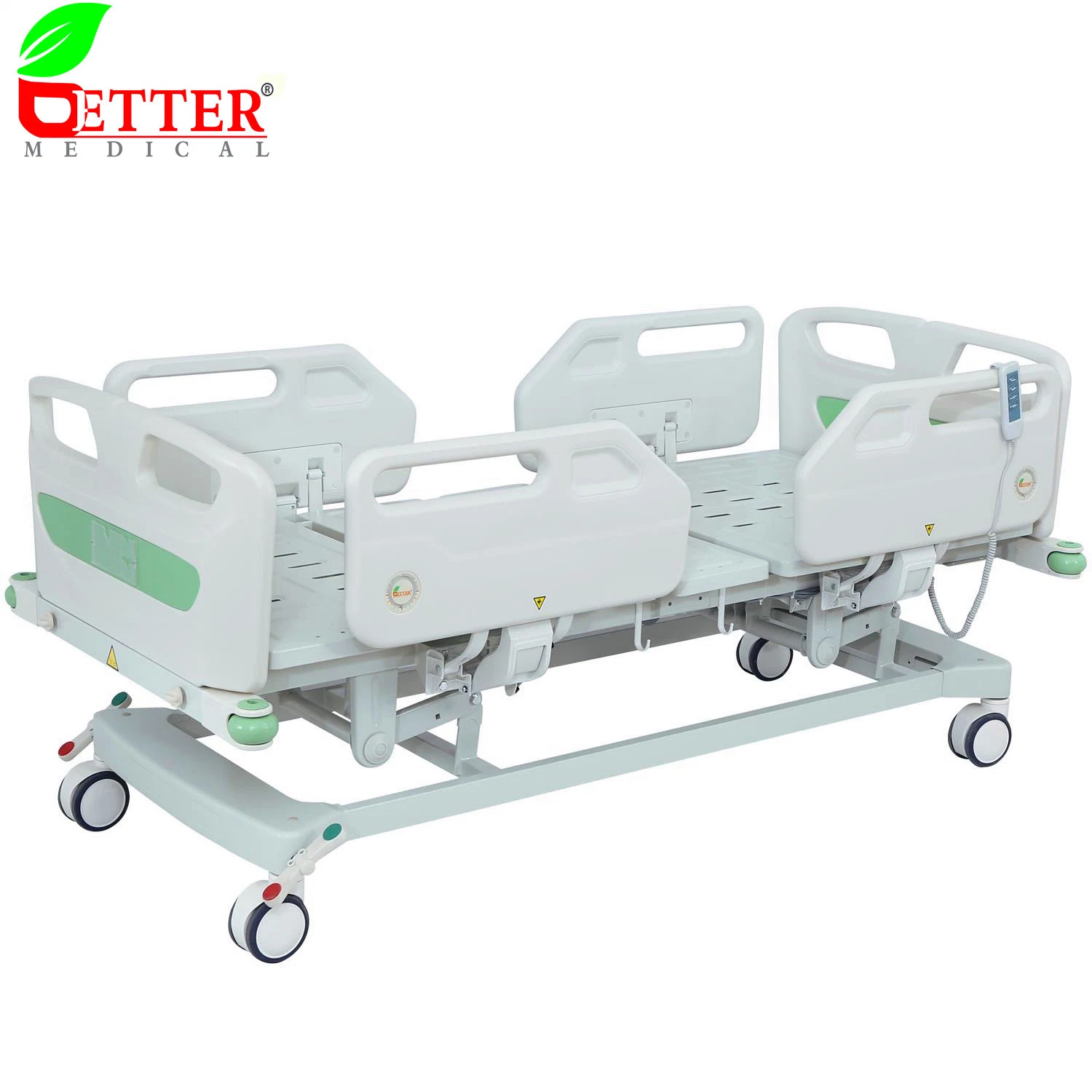 Medical Device Three Function ICU Bed with PP Side Rails