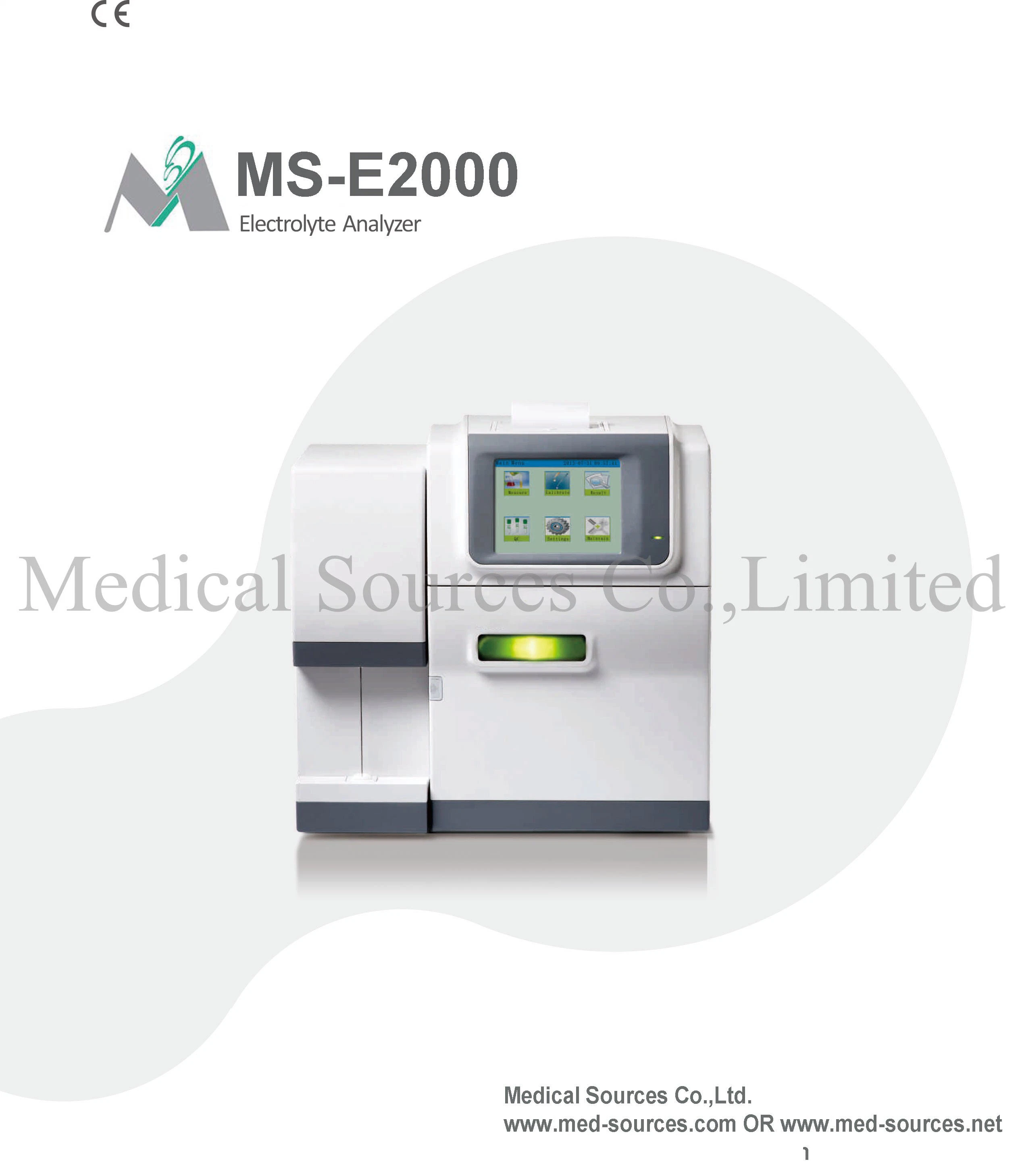 Ms-E2000 Laboratory Equipment Fully Automatic Electrolyte Analyzer