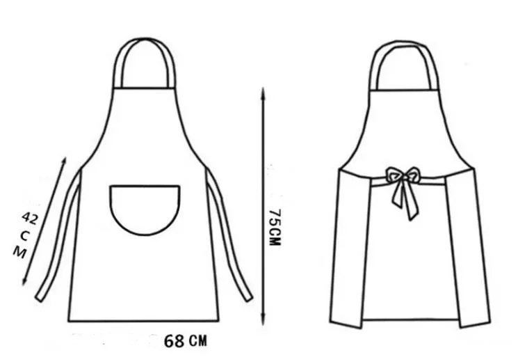 Delantal de cocinero de tejido de algodón personalizadas delantales delantal impermeable de logotipo personalizado