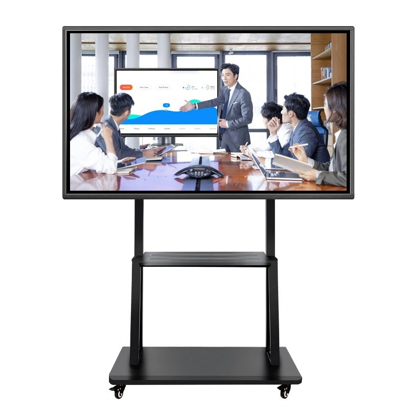 OLED Transparent Display Screen Floor Standing Kiosk Transparent Double Side Display