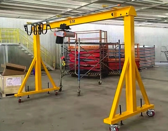 Portal Crane Taveling on Concrete Floor 1t 2t 3t 5t