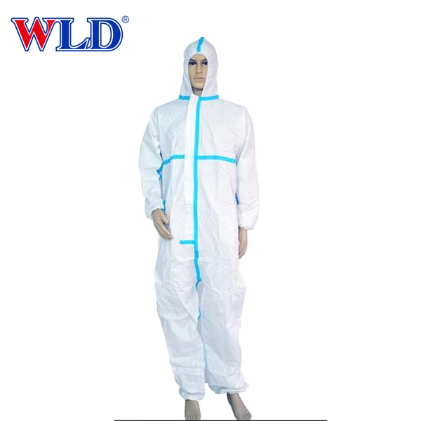 Hospital Type 3/4/5/6 Chemical Overalls Disposable Medical Protective PP Coverall Clothing