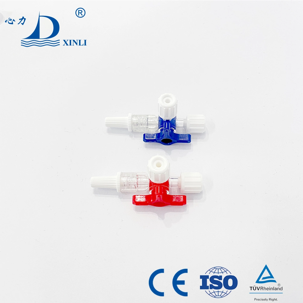 Medical Disposable Three Way Stopcock Valves Eo Gas Sterilization Plastic Material Stopcock Values