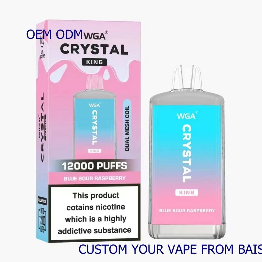 Wga Crystal King 12000 Puff Zbood Personalized Nicotine Pouch Ice Peach 6000/7000/7500/8000/9000 Random Wonder G10 Pod Disposable/Chargeable Vape