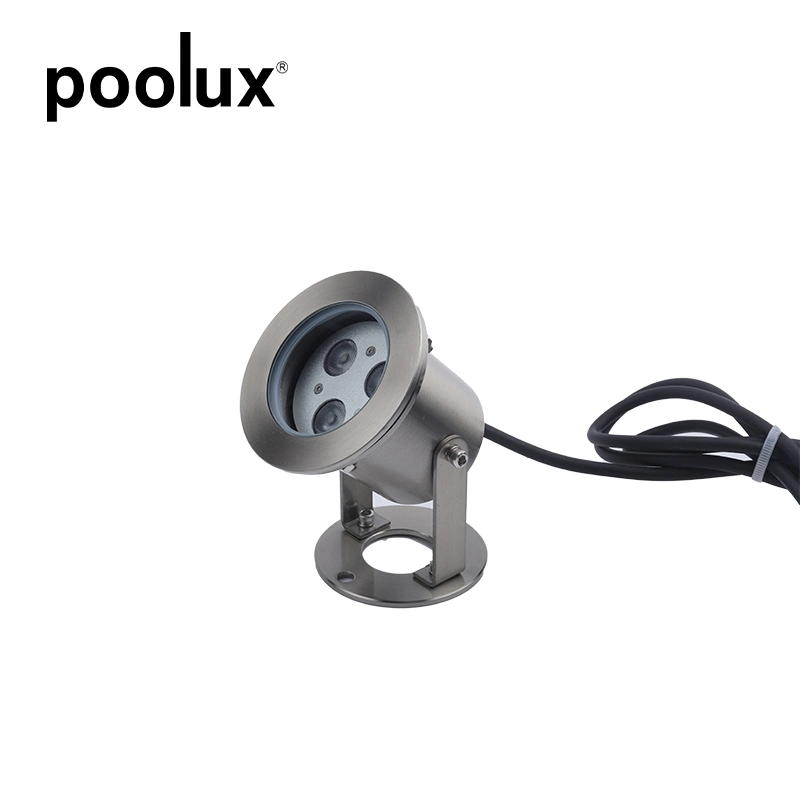 Fuente de agua de acero inoxidable 304 de la luz de la piscina de 24V IP68, LÁMPARA DE LED