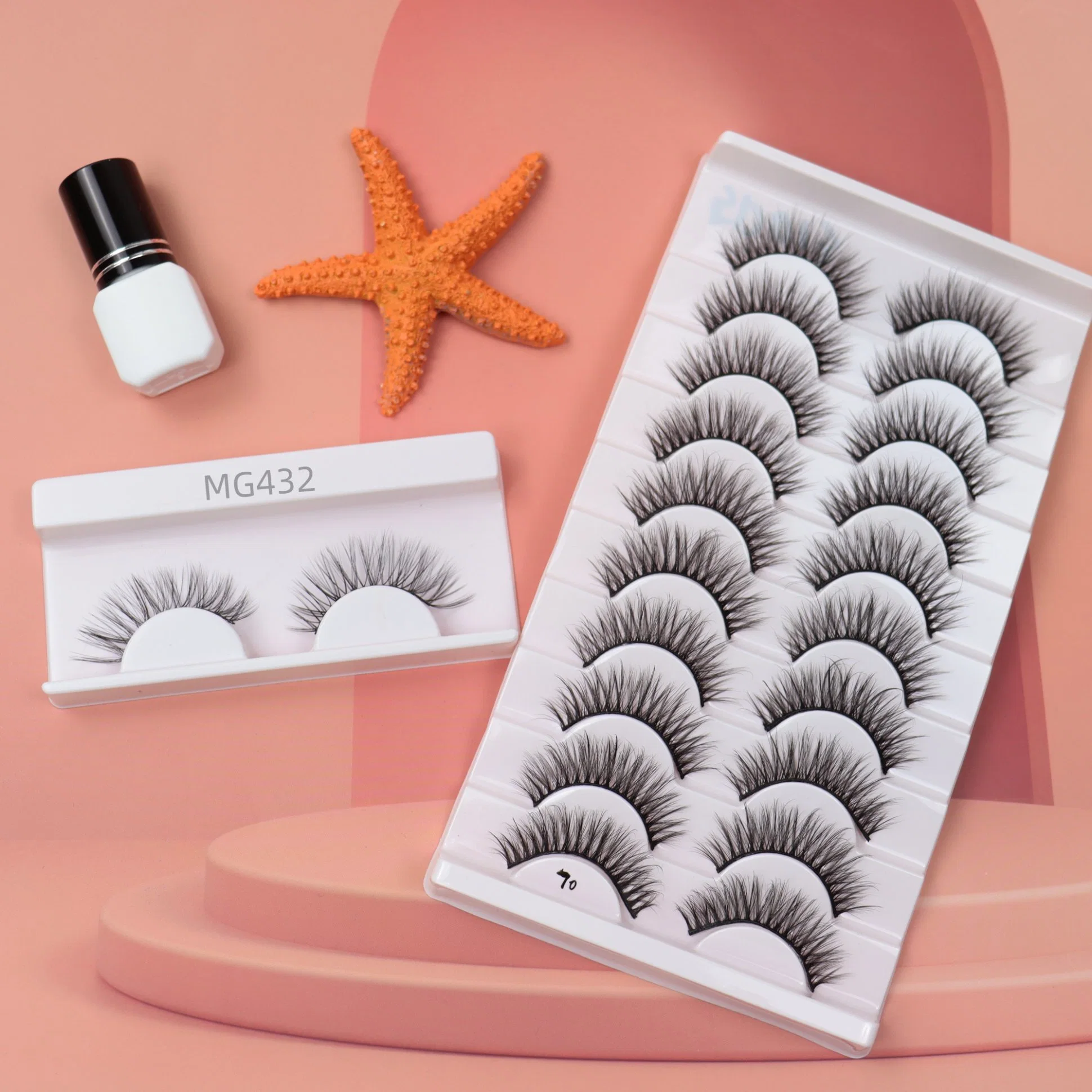 Mink Eyelash Extensions Faux Mink Eyelash producción de colirio de alta calidad