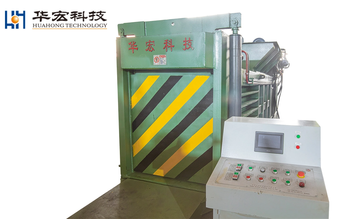 Waste Plastic Recycling Cardboard Paper Horzontal Baler Machine