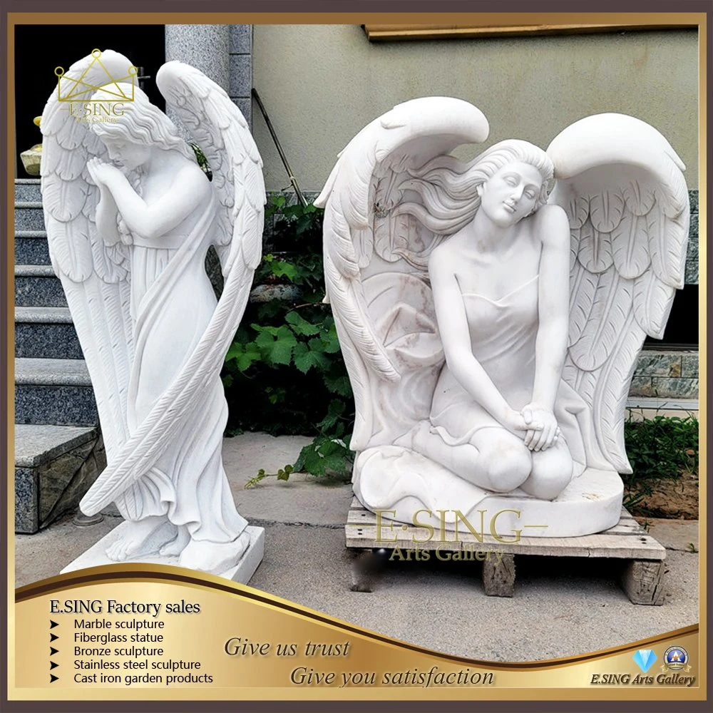 Angel Statue Headstone Granite Bench Tombstone and Monument Carvings and Sculpture