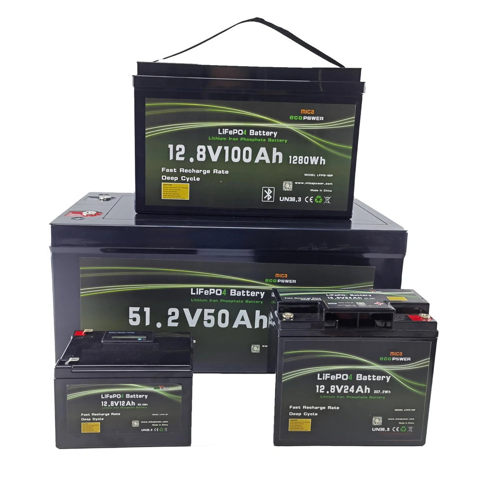 Batería de ión litio de 12V 24Ah 50Ah ah ah 200 100 150Ah LiFePO4 para Telecom carro de golf barco UPS Sistema de Energía Solar-Batterie-Pack Solarspeicher-Lithium