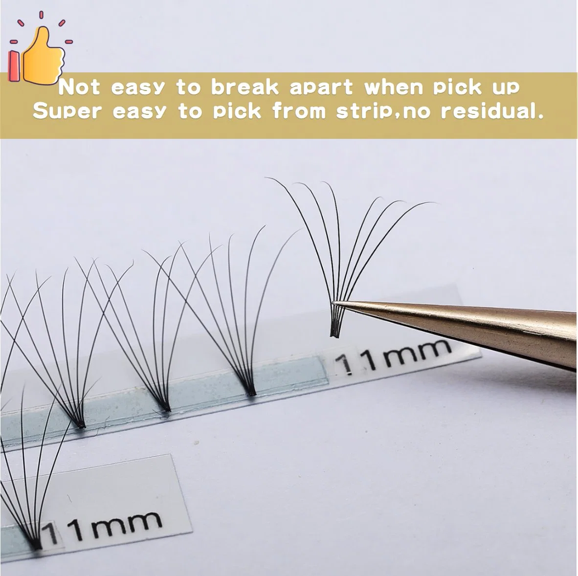 Korean Silk Volume Eyelash Extensions 0.05 0.07mm Pre-Fanned 3D-10d Lashes J B C D Curl Volume Lashes Long Sharp Pointy Premade Fans