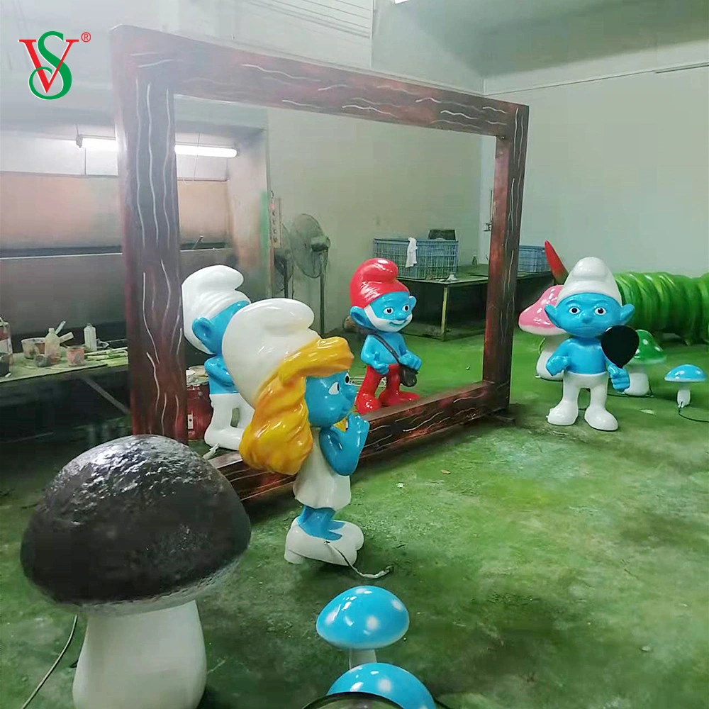 Life Size Fiberglass Mickey Resin Cartoon Characters for Garden Residential Park Decoration