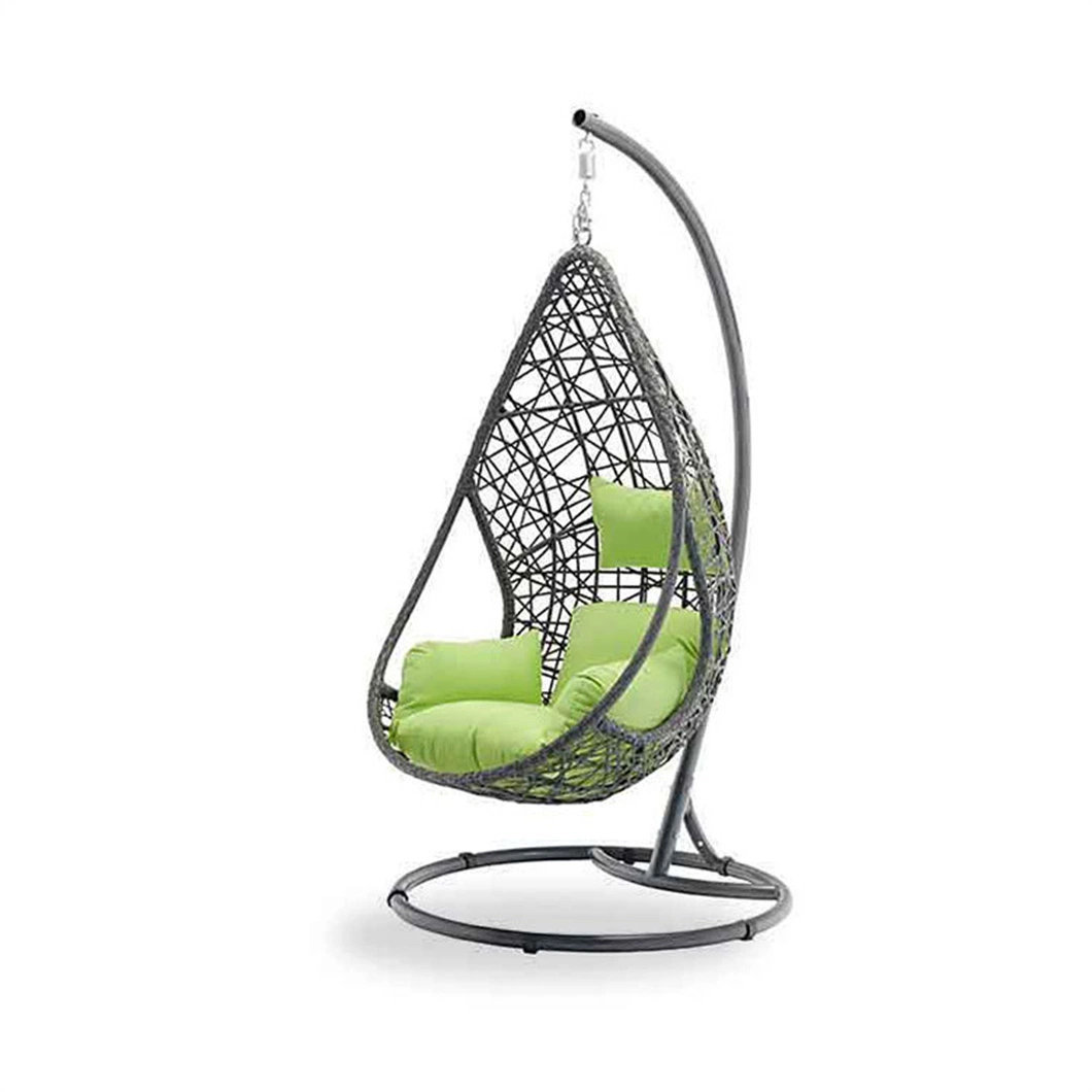 Modern Garden Egg Shaped Chair Standing Egg Swing Chair Rattan Furniture Outdoor