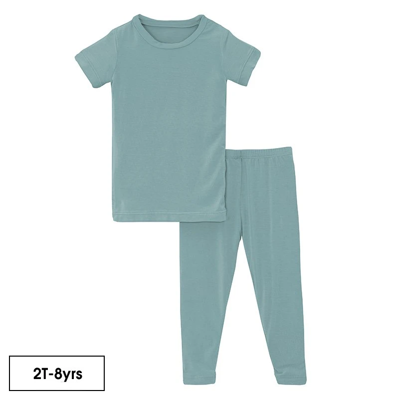 Basic Kurzarm-Pyjama-Set 2PCS Schlafbekleidung Kinder′ S Bekleidung