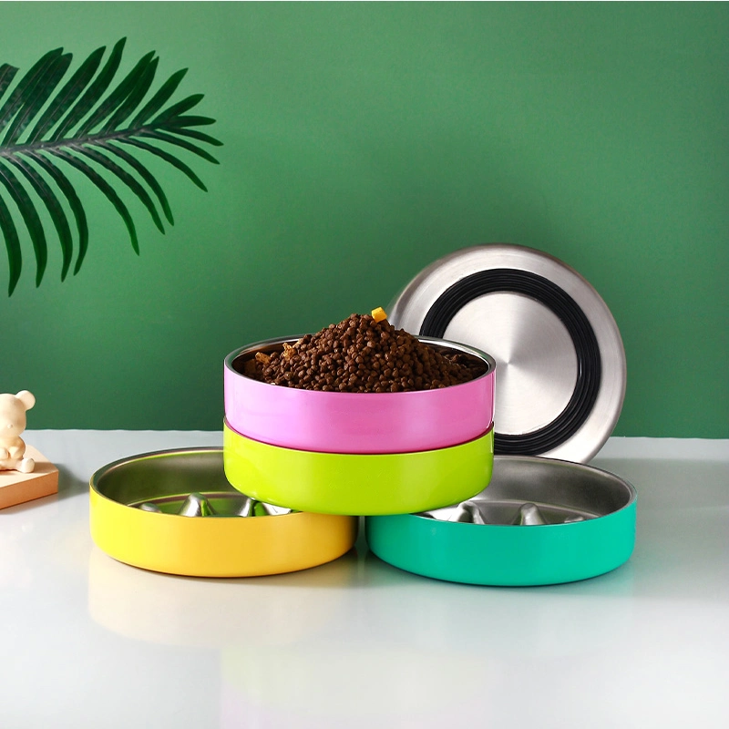 Neues Produkt Nicht Silp Edelstahl Dog Bowl Food Water Schüssel