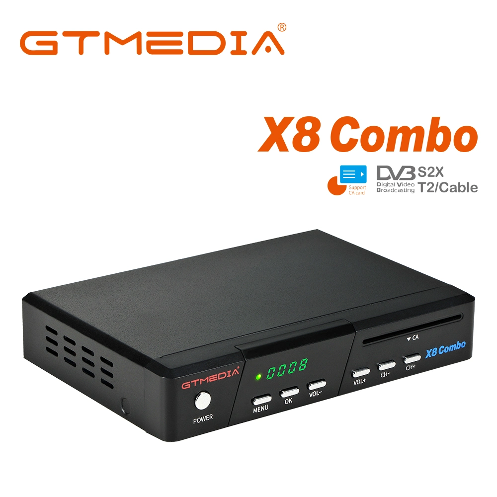 Gtmedia Combo X8 al aire libre WiFi DVB S2X T2 decodificador de televisión por cable para Europa