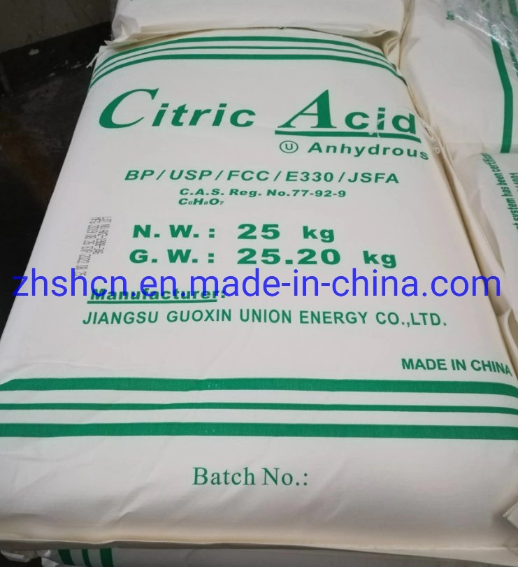 2022 China Manufacture Supplier Citric Acid Monohydrate/Sodium Citrate/Citric Acid Anhydrous Price