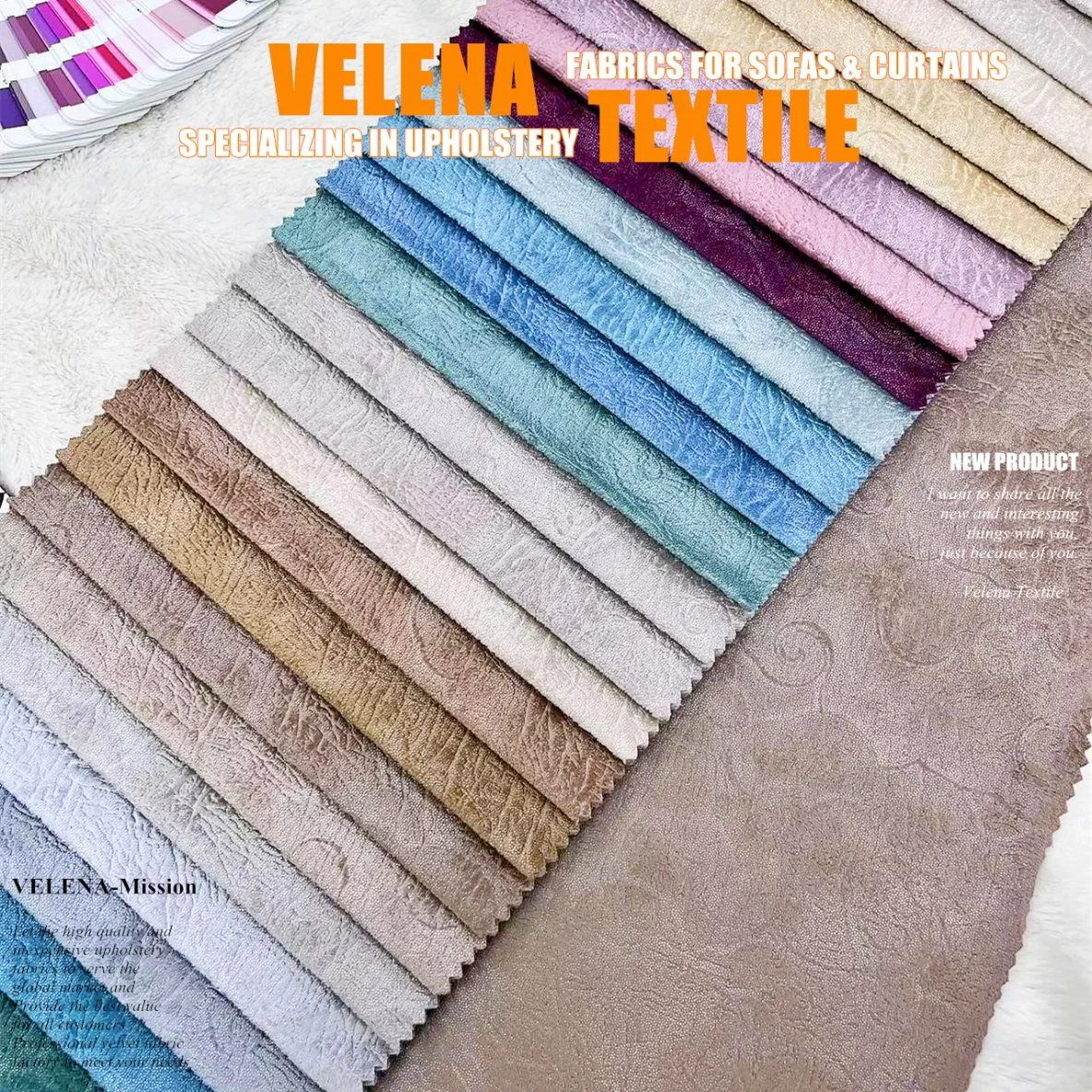 Original Factory Holland Velvet Dyeing con Emboss eléctrico y dos Tono Foil estilo Fancy tapizado Muebles Sofá Cortina tejido tejido