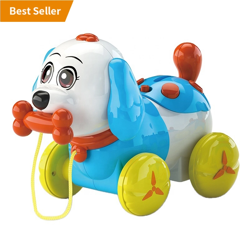 Venta caliente Infantil Baby Biggy Bank Saving Touch Sensing Dog Jugar jugar jugar jugar jugar jugar línea de tiro Juguetes con la música niños línea de tiro Juguetes de plástico multifunción para niños animales