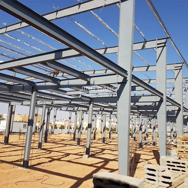 La estructura de acero galvanizado Q235 T355 H Galpón de acero de sección Construcción metálica de almacenamiento para el Taller de almacenes prefabricados