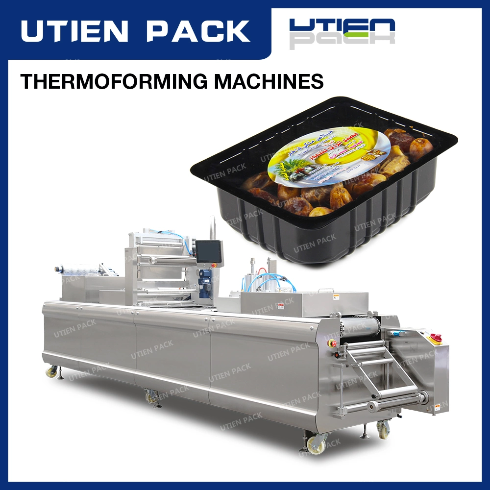Thermoforming Modified Atmosphere Packaging Machine for Palm Dates, Vacuum and Gas Flush Packing Machine