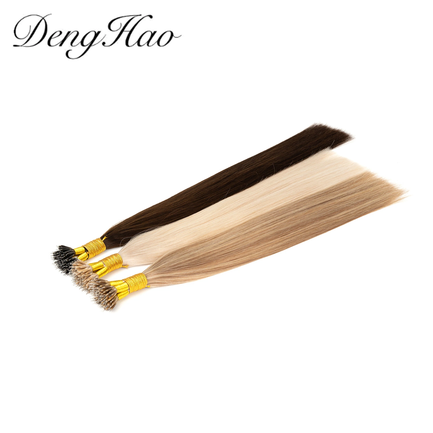 Nano Ring Hair Extensions 100% réelle Remy Cheveux humains de qualité supérieure