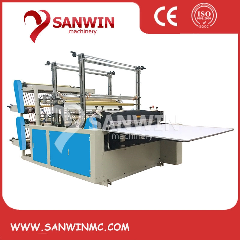 Plastic Polythene Flat Shopping Vest Bottom Sealing Cold Cutting Bag Making Machine Price