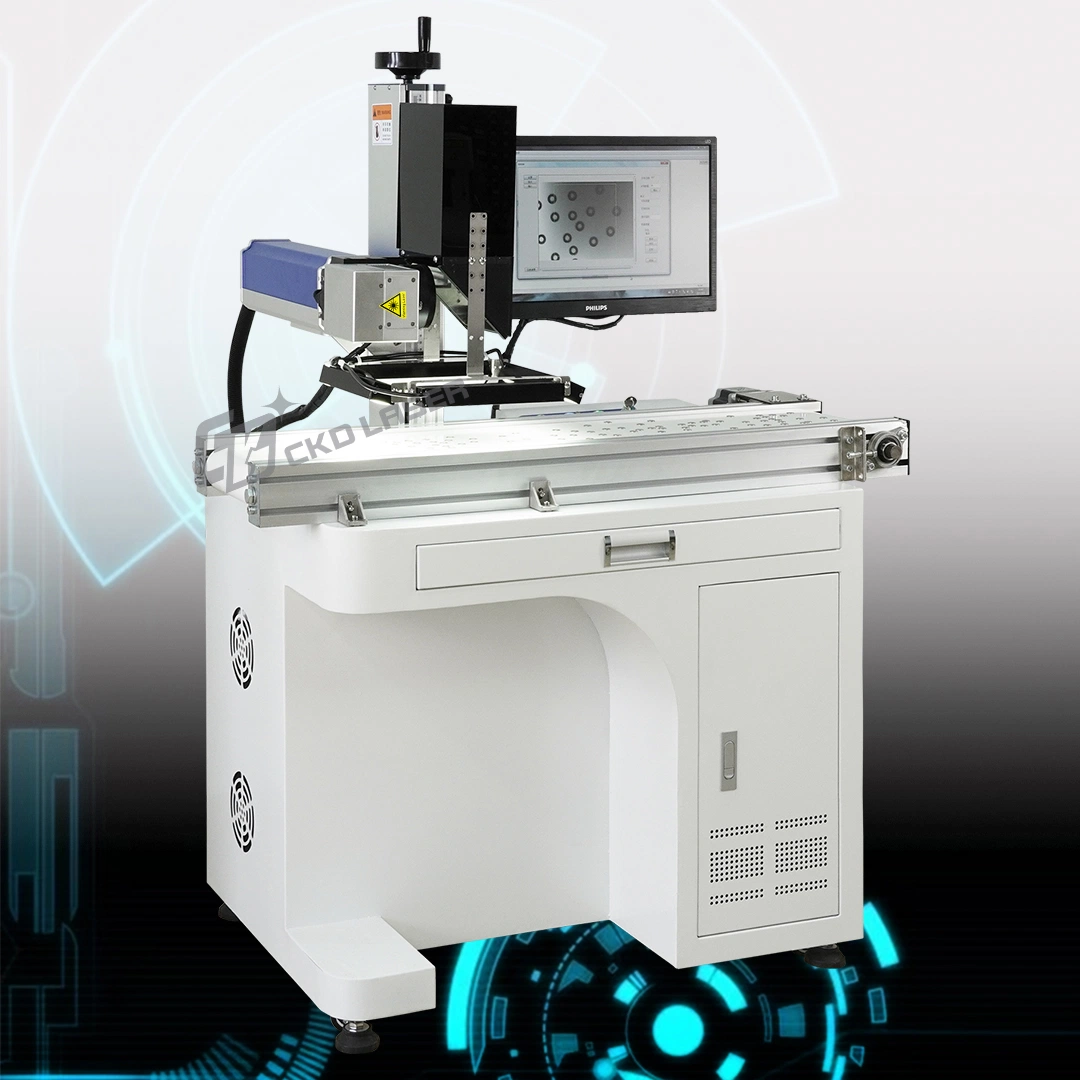 Fiber/UV/CO2 Laser Vision Location Marking System for Irregular Material Quickly Automatically