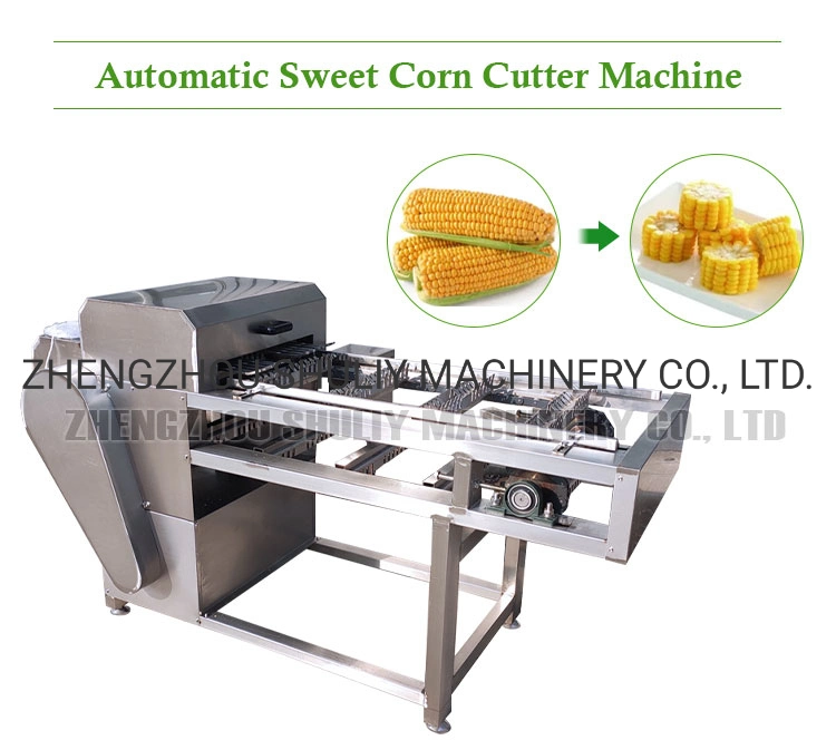 Корпус из нержавеющей стали автоматическая свежих початков кукурузы пол режущей машины/сладкий замороженные початков пол режущей машины
