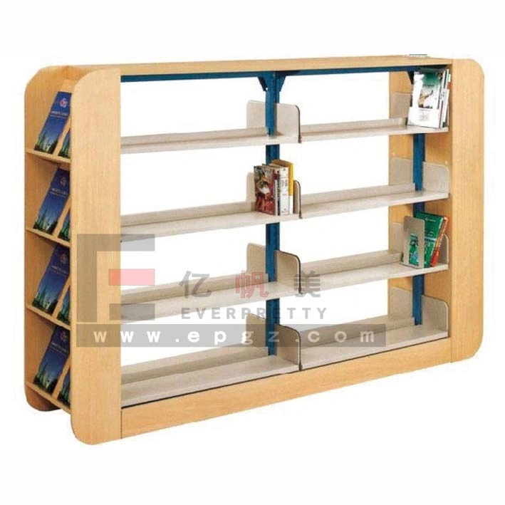 4 Level Double Sides Library Furniture Bookshelf