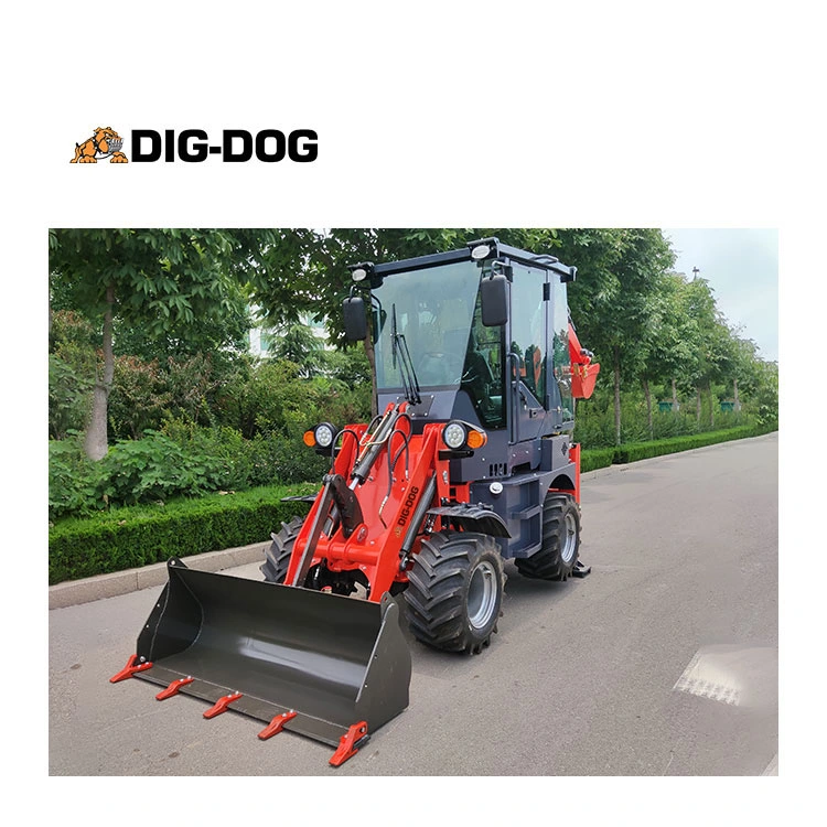 Dig-Dog New Product 2240lbs Excavatormini Wheel Backhoe Loader