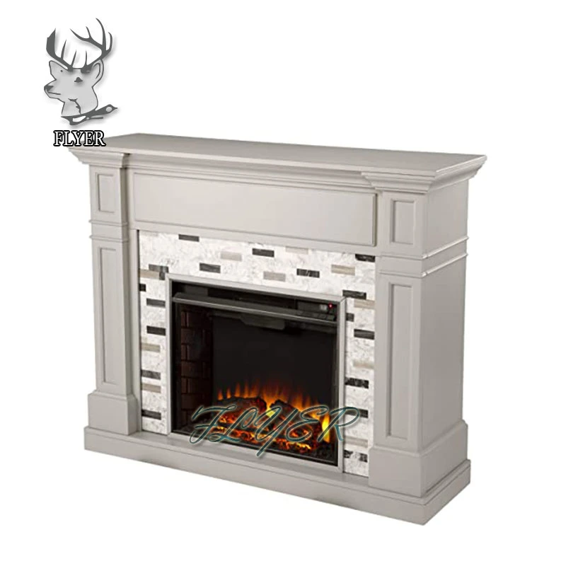 High quality/High cost performance European Style White Antique Religious Stone Marble Fireplace Wood Burning Stove
