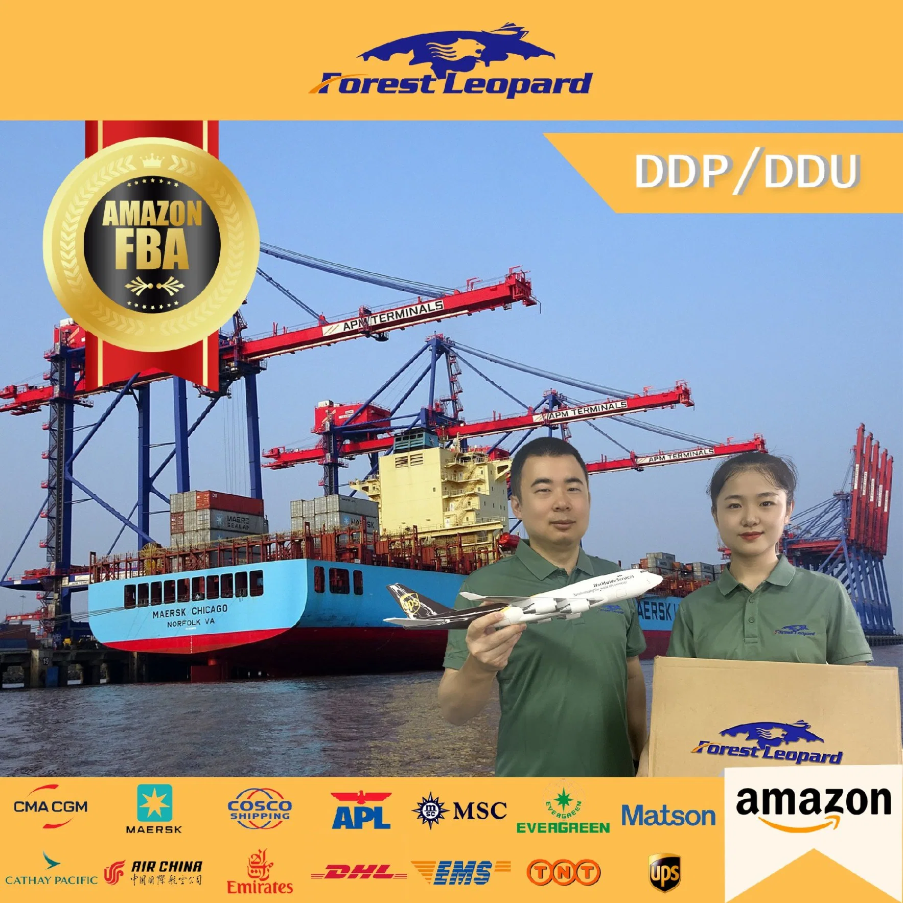 Top 10 DDP Sea Freight Courier Shipping Agent da China Para EUA Reino Unido Austrália US FBA Amazon Freight Forwarder Amazon Envio