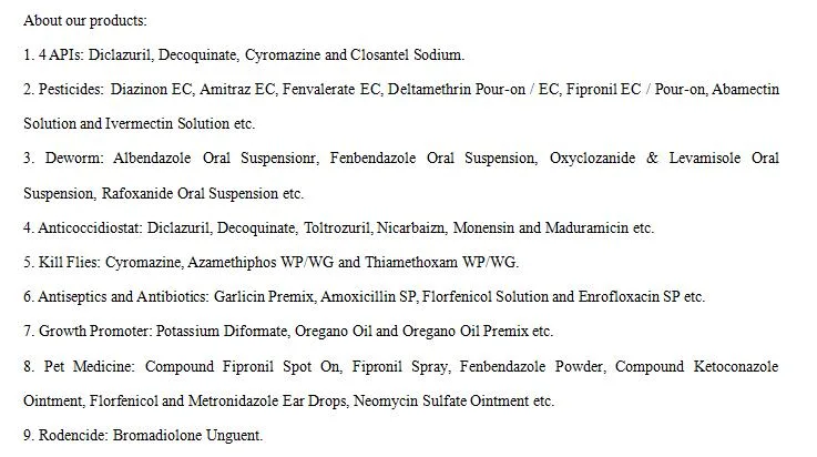 De Medicamentos Veterinarios de la medicina animal antibiótico polvo soluble en un 10% de la doxiciclina