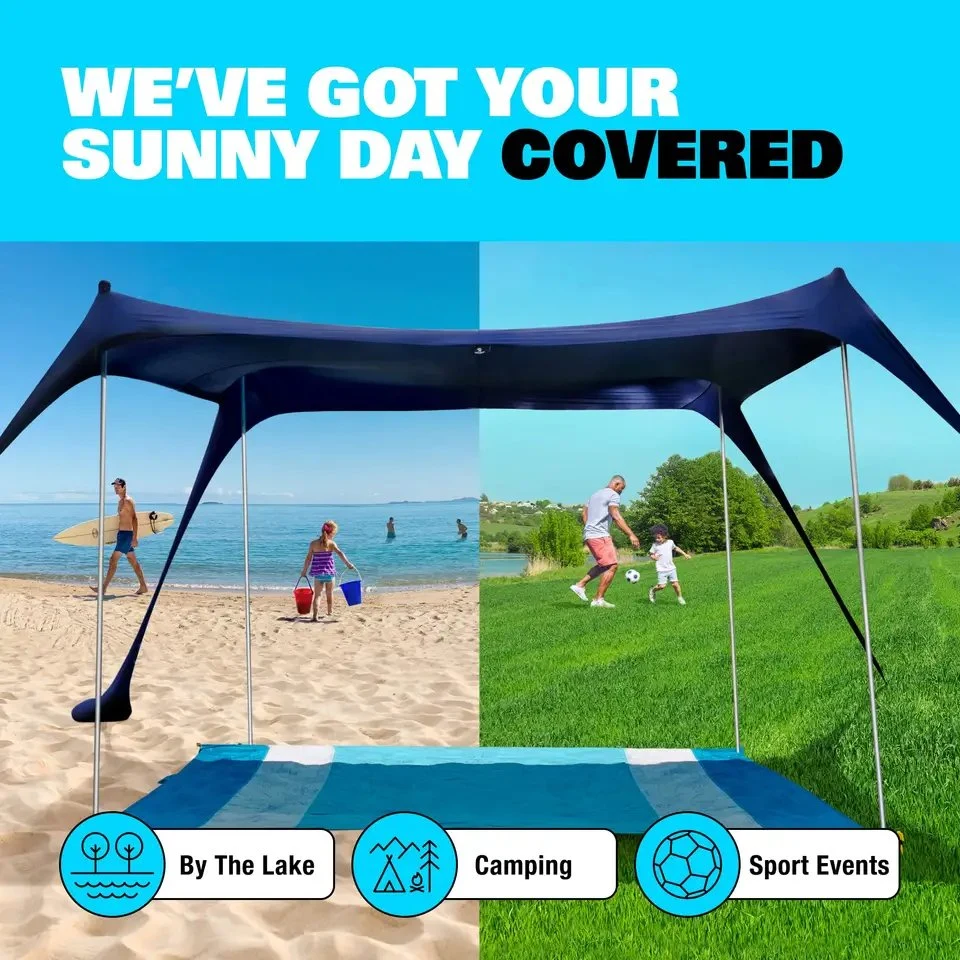 Verano fácil portátil al aire libre Tent Sunshade Refugio Pop up Playa Tienda