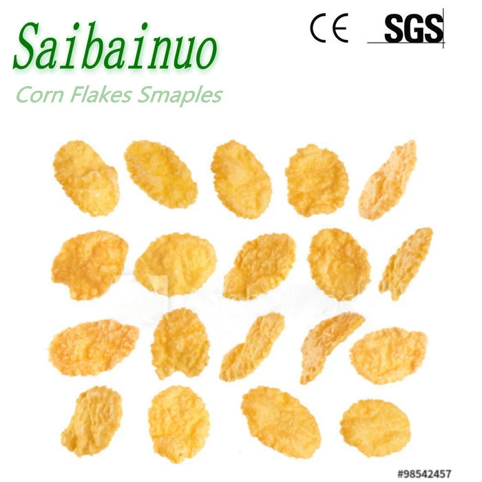 Sugar Coated Crispy Corn Flakes Machine Breakfast Cereals Processing Line