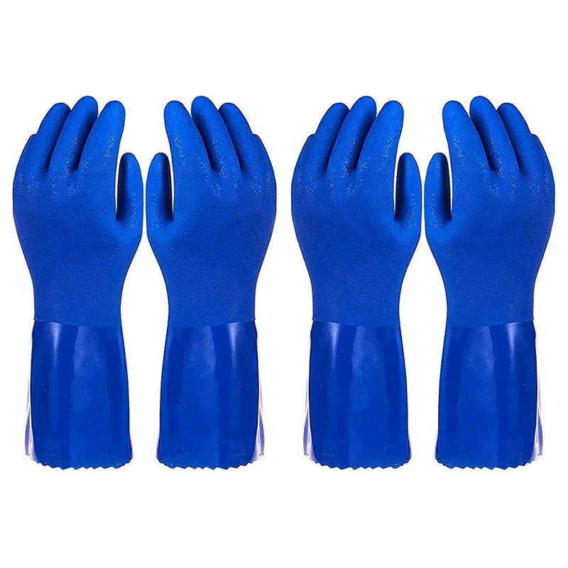 High quality/High cost performance  Safety Work Labor Rubber PVC Gloves Factory Price