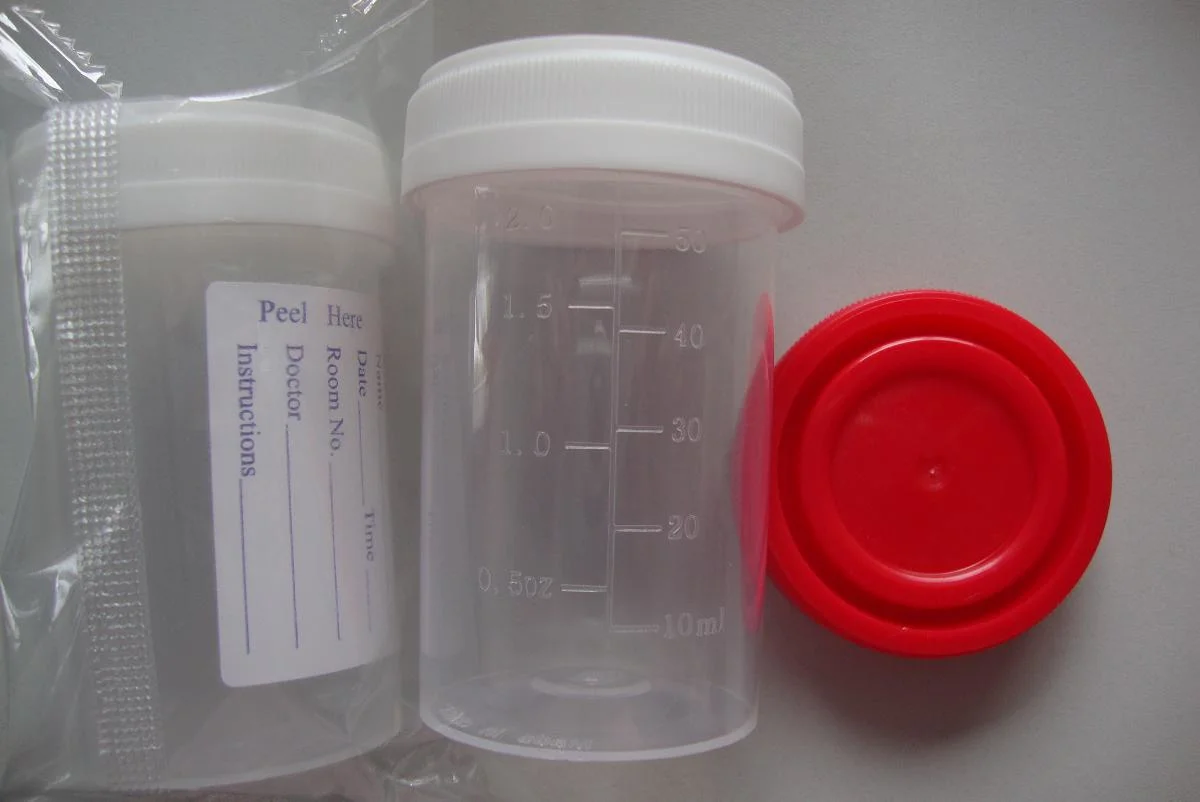 Disposable 120ml Urine Specimen Container, PP Material