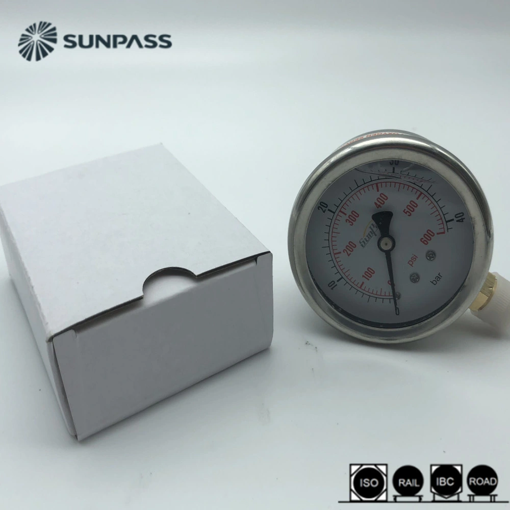 All Stainless-Steel Manometer Liquid Filled Anti-Vibration Pressure Gauge