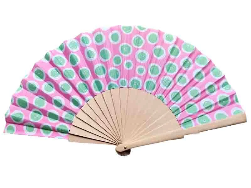 Custom Fan Flower Fragrant Wood Wedding Favors Gifts Wooden Hand Fans Folding Chinese Fan