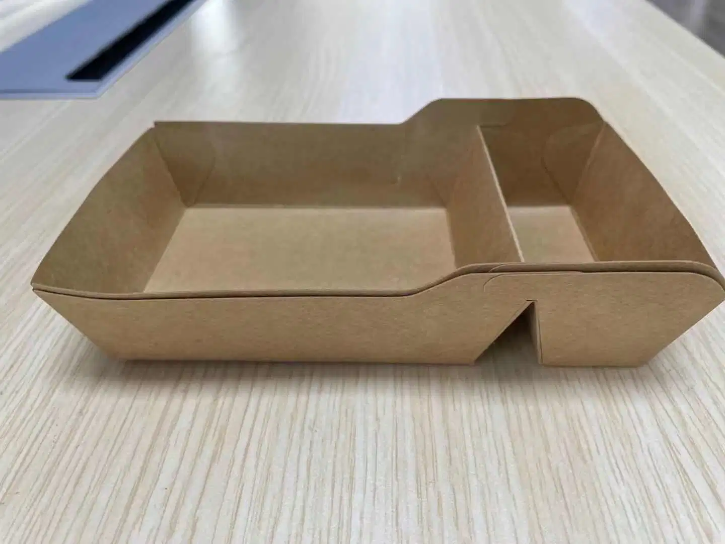 Embalagem de alimentos retire salada Sushi Sanwich Rectangle Kraft Paper Taça