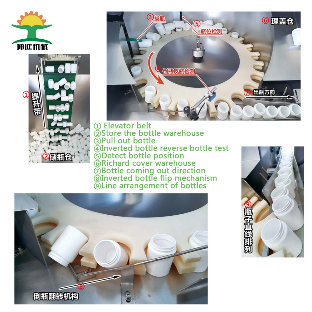 Bottle Unscrambler Round Bottle Turn Rotary Accumulation Table