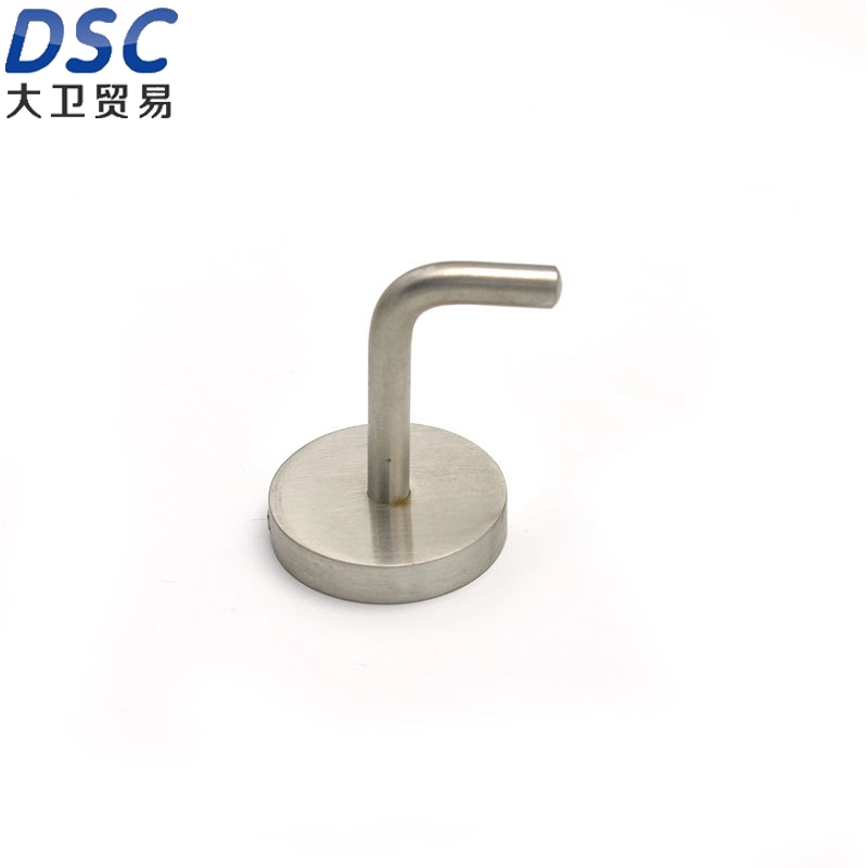 Hole-Free Coat Hook Bathroom Door Wall Hanging Metal Creative Brushed Coat Hook