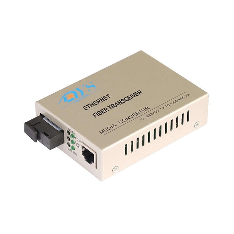 10/100m Media Converter 20km Sc RJ45 Fiber Optical Media Converter