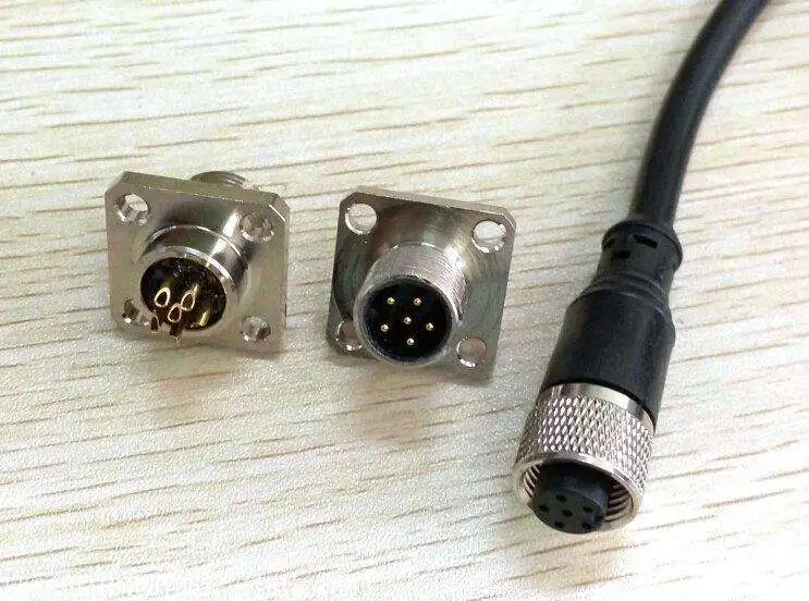 M12 Flange17-Pin Pg9 Plug with Cable