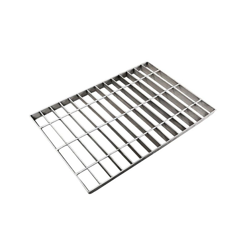 Mingwei No Rain or Snow Stainless Steel Trench Drain Grates Manufacturers Ss 304 Steel Grating China 12.5 15mm Bearing Bar Pitch Ss Grating for Bathroom