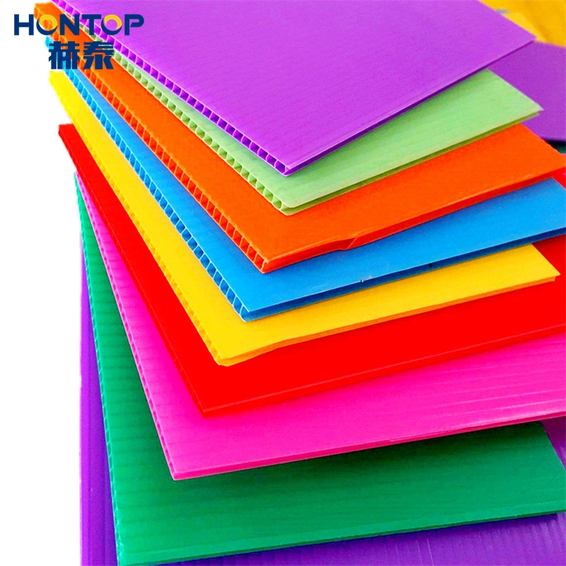 Plastic Folding Box Printable Customizable Sized Many Colors Advertising Polypropylene Hollow Board Twn Wall PP Sheet