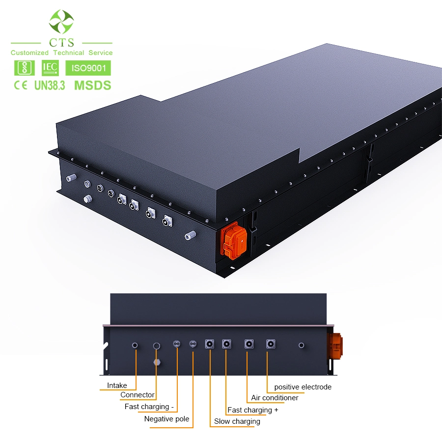 ODM IP67 batería del coche 300V 400V LiFePO4 345V 200Ah batería del vehículo eléctrico de litio de 40kwh 60kwh 80kwh eléctrico para barcos de camiones de remolque de carga