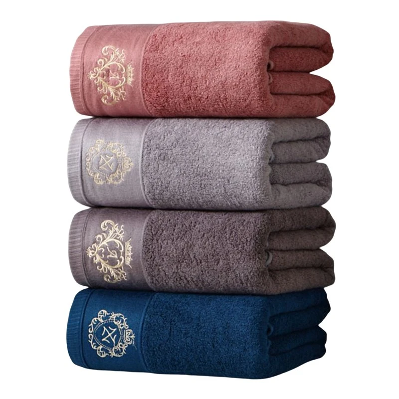 OEM/ODM Household Luxury Embroidery Sport Towel Hotel SPA Quick Dry Bath Towel